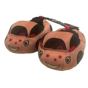 Wonder Nation Infant Girls Racecar Slippers Size 2 Pink